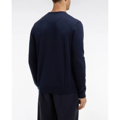 Pull col rond Eden Park Bleu Marine