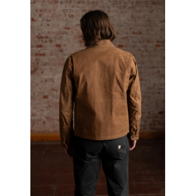 Veste canvas CRUISER -V1 TAN Camel IRON&RESIN H25