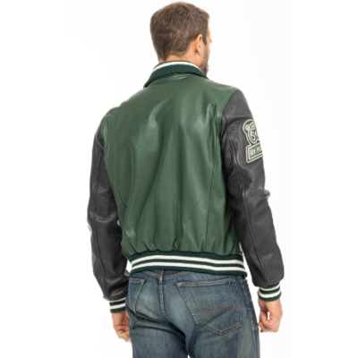 Teddy cuir REDSKINS vert/noir