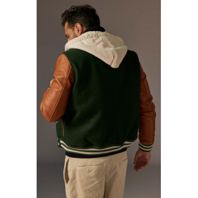 Teddy Laine et Cuir REDSKINS vert/camel