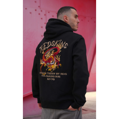 Sweat capuche REDSKINS DRAGON Noir