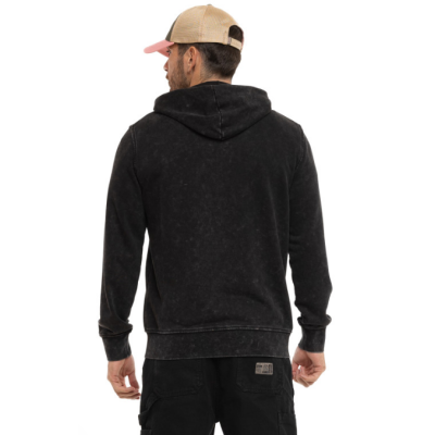 Sweat zipé capuche VONDUTCH noir vintage