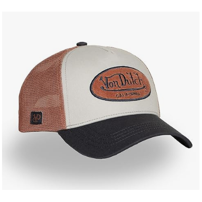 Casquette BASEBALL terry-10 NAVY/CAMEL " VON DUTCH " H25