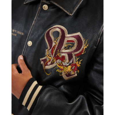 Veste en Cuir REDSKINS DRAGON Cohiba Noir