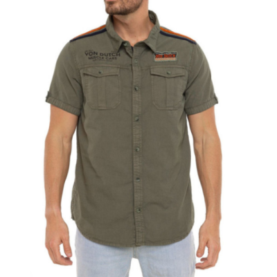 Chemisette VON DUTCH garage patch kaki