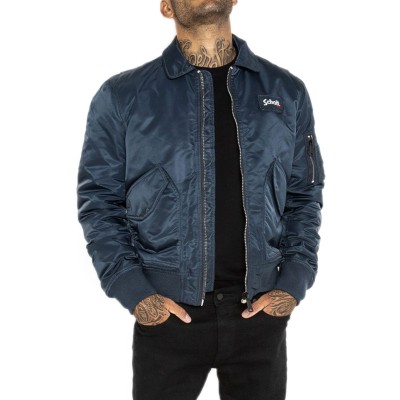 Bomber SCHOTT Bleu marine Original