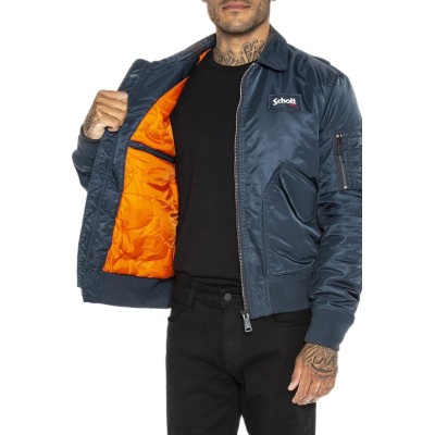Bomber SCHOTT Bleu marine Original