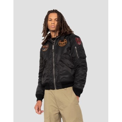 Blouson SCHOTT Pilote badgé Noir