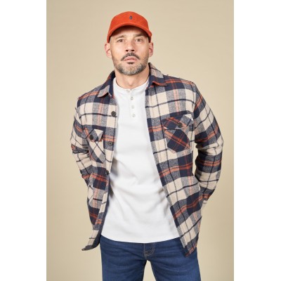 Surchemise doublée MCS Bleu/orange