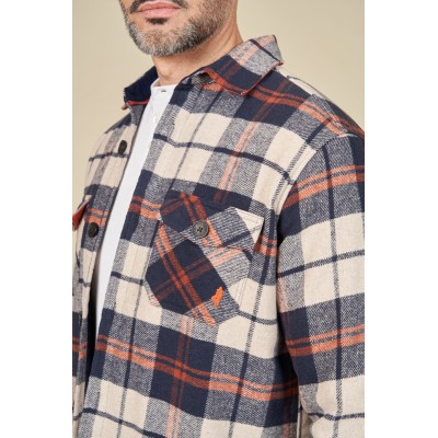 Surchemise doublée MCS Bleu/orange