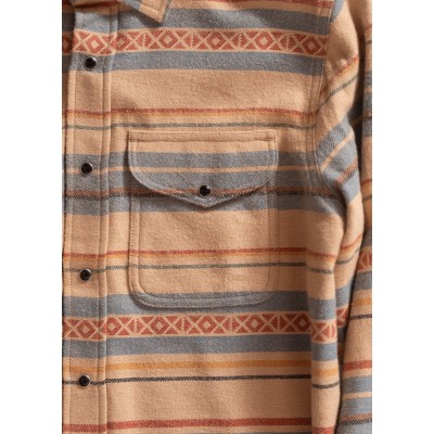 Surchemise Ranch IRON & RESIN beige / bleu ciel