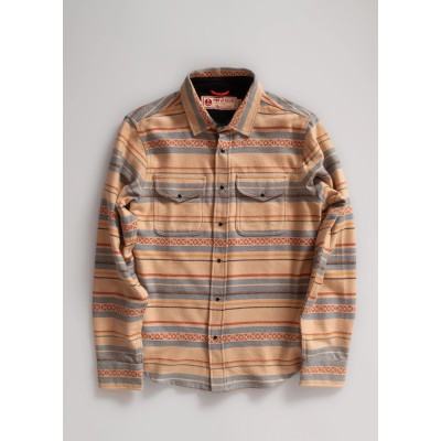 Surchemise Ranch IRON & RESIN beige / bleu ciel