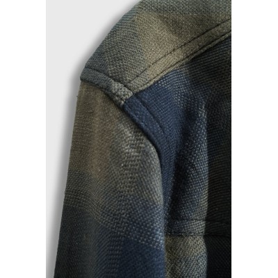 Surchemise Ranch IRON & RESIN kaki/bleu