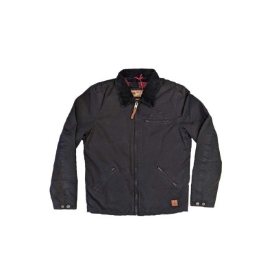 Veste worker doublée IRON & RESIN Noir / Rouge