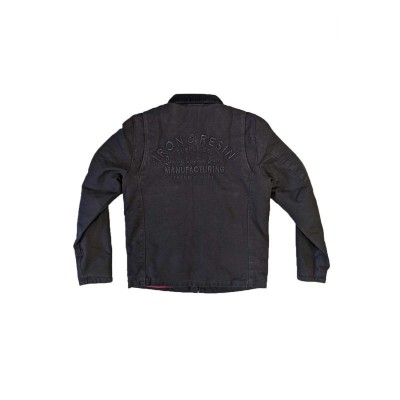 Veste worker doublée IRON & RESIN Noir / Rouge