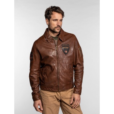 Cuir cognac patch air force DAYTONA73