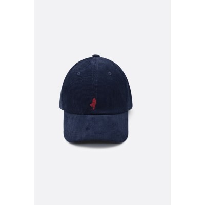 Casquette velours MCS Bleu Marine