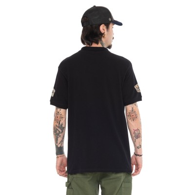 Polo patch skull VonDutch Noir