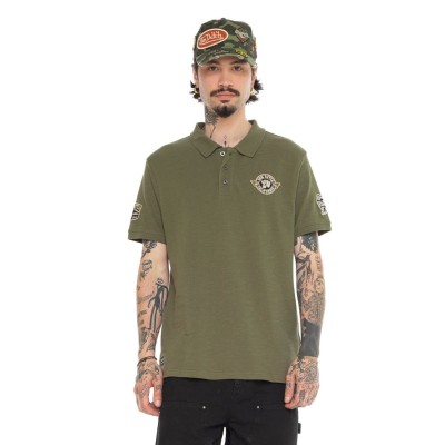 Polo patch skull VonDutch kaki