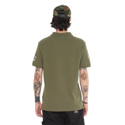 Polo patch skull VonDutch kaki