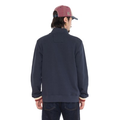 Sweat zipé patchs VonDutch bleu marine