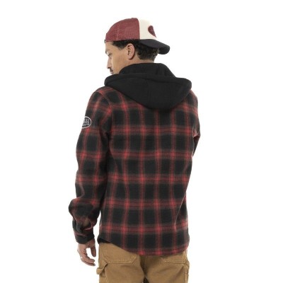 Surchemise capuche VONDUTCH Rouge et Noir