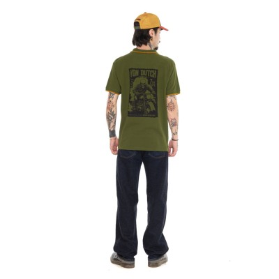 Polo patch + logo dos VonDutch kaki/or