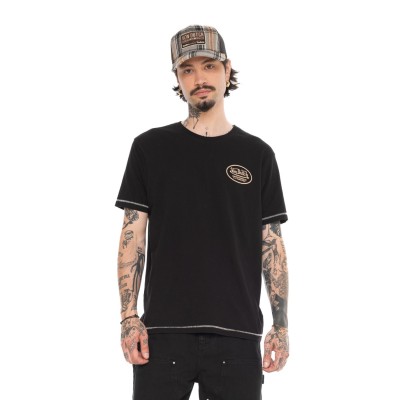 Teeshirt pin-up dos VonDutch noir
