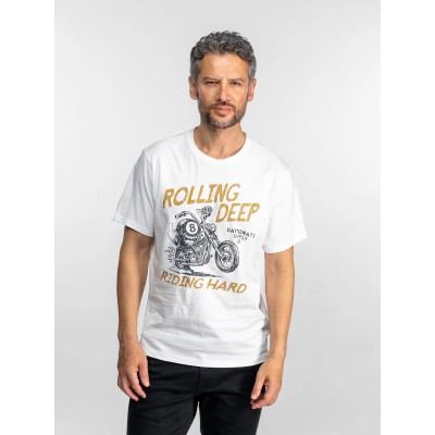 Teeshirt Norfolk Daytona-73 Blanc