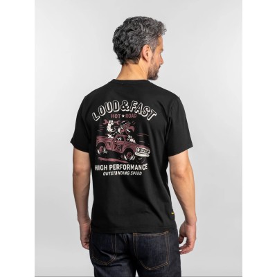 Teeshirt Preston Daytona-73 Noir