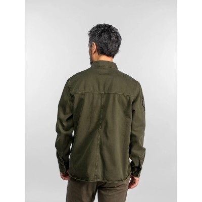 Surchemise Joppa boutons cachés DAYTONA-73 Kaki