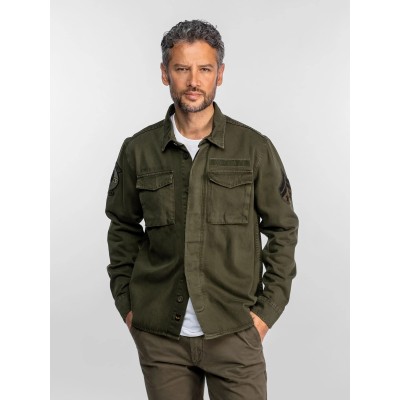 Surchemise Joppa boutons cachés DAYTONA-73 Kaki