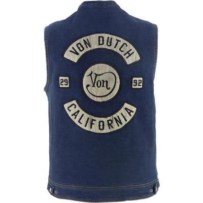 Gilet patchs bikerVonDutch HELSTON Denim