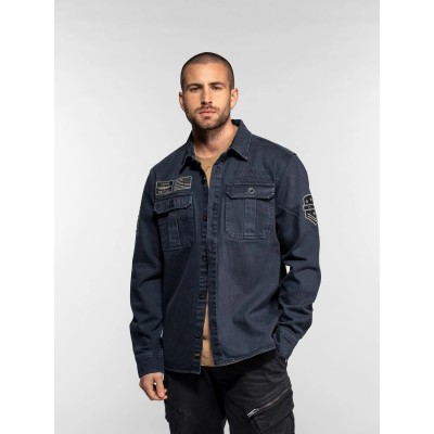 Surchemise WAYNE BULL DAYTONA-73 Gris délavé