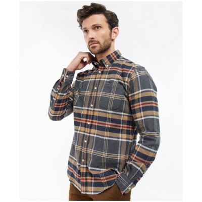 Chemise hiver Tartan BARBOUR Gris/Camel/Bleu