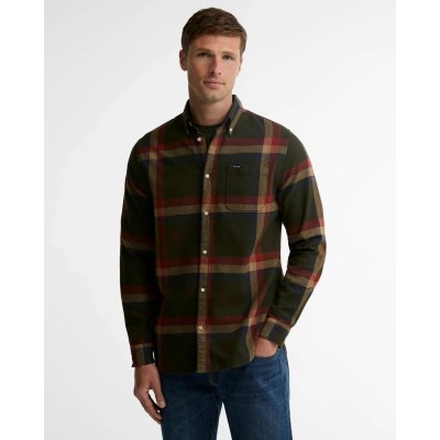 Chemise tartan Folley BARBOUR Kaki/Bordeaux