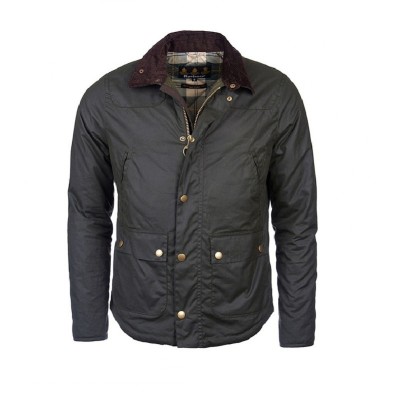 Veste wax Reelin BARBOUR Kaki Sage