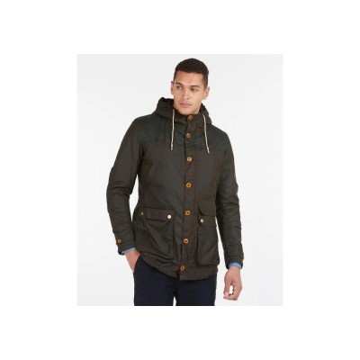 Parka doublée sherpa huilé BARBOUR Olive