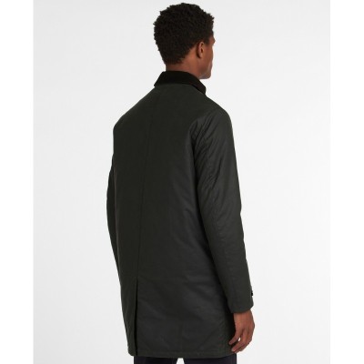 Veste huilé LONGUE WAX MAC BARBOUR Olive sage