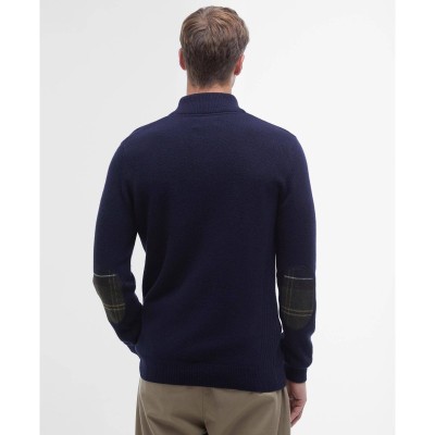 Pull Tartan 100% laine BARBOUR Bleu Marine