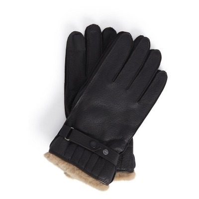 Gants cuir et mouton BARBOUR Marron
