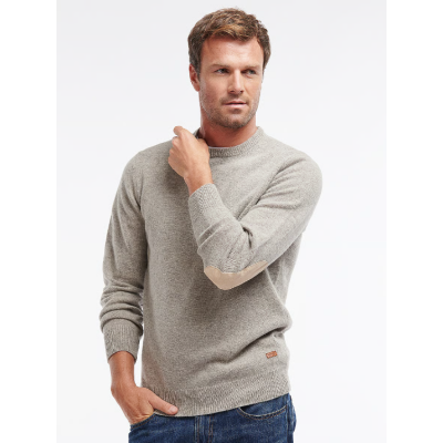 Pull Rond Chiné 60% LAINE BARBOUR Beige