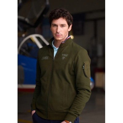 Sweat zipé COCKPIT SUPREME Patrouille de France Kaki