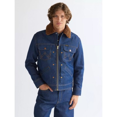 Veste Super Jean + sherpa WRANGLER Denim