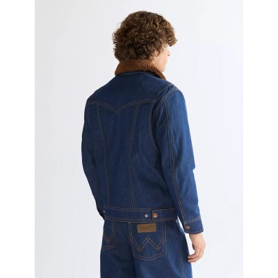 Veste Super Jean + sherpa WRANGLER Denim