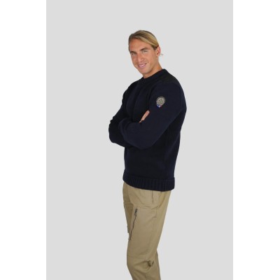 Pull 100% Coton scorpion Patrouille de France Bleu Marine