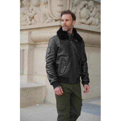 Cuir RAFAL Patrouille de France Noir
