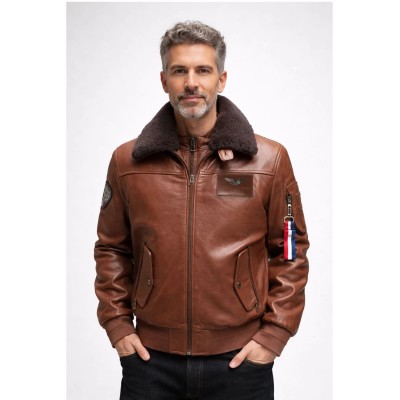 Cuir RAFAL Patrouille de France Cognac