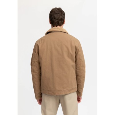 Blouson sherpa coton BOMBERS Beige