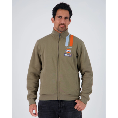Sweat zipé GULF Kaki